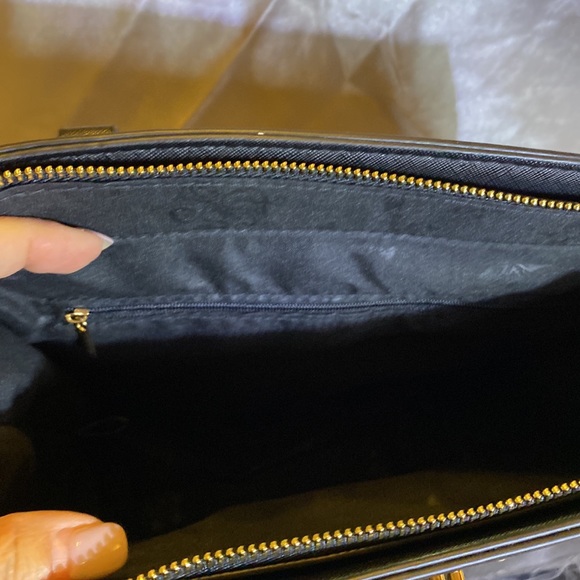 Park Ave Collection black bag with gold trim. - Picture 10 of 13